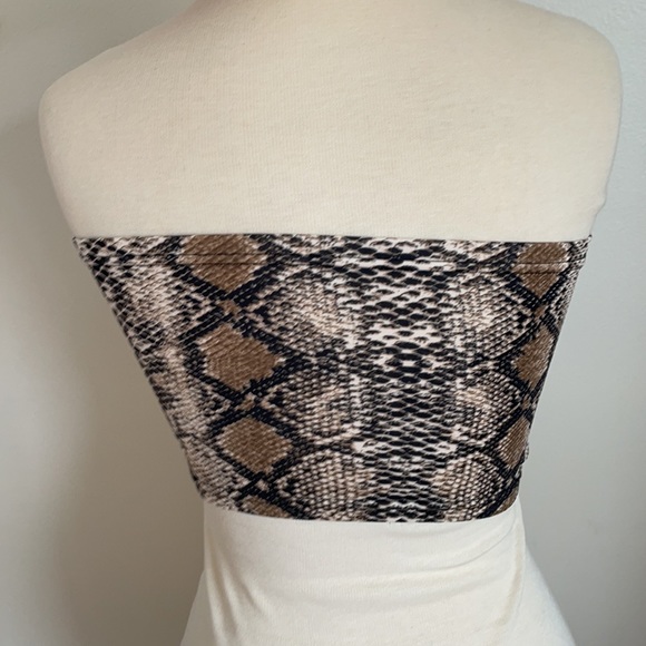 Snake skin Tube Top - Picture 2 of 4